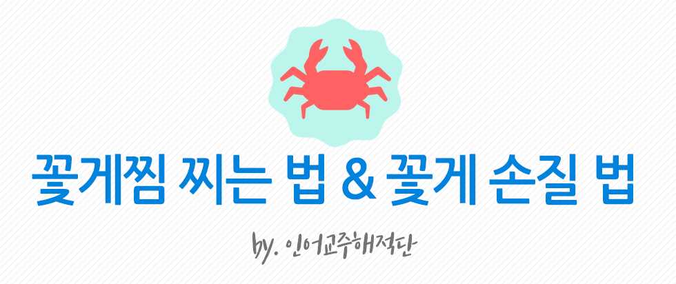 꽃게 살 남김없이 발라먹는 꿀팁 - 인어교주해적단